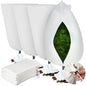 4 Pcs Plant Covers Freeze Protection 35.4" x 59", White - color: White
