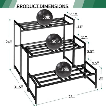 Plant Stand Indoor Outdoor, 3-Tier Stackable Wrought Iron Plant Stands - size: 24''