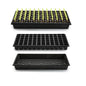 RooTrimmer 10 Pack 1020 Trays No Holes and 10 Pack 72 Cell Seed Starter Tray, 20" x 10" - Heavy Duty Reusable Plastic Seed Starter Kit for Microgreens, Seed Germination & Plant Propagation (10 Sets) - size: 72 Cells-Deep