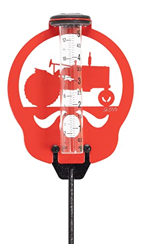 SWEN Products Tractor Rain Gauge - color: Red