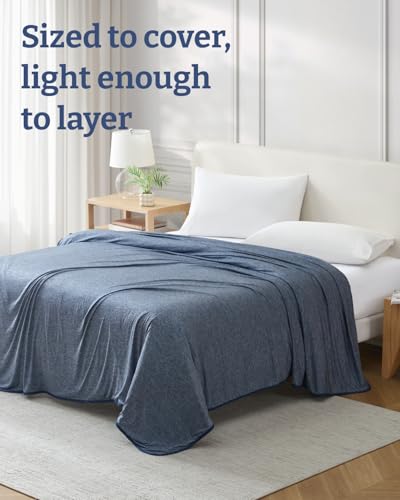 Cooling Blanket for Hot Sleepers - Cold Blanket Twin Size - Navy, 60 x 80 - color: 05 - Navy Blue, size: Twin / Twin XL (60" x 80")