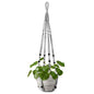 Mkono Macrame Plant Hanger Indoor 35 Inch Hanging Planter Basket Grey 1Pc - color: Gray