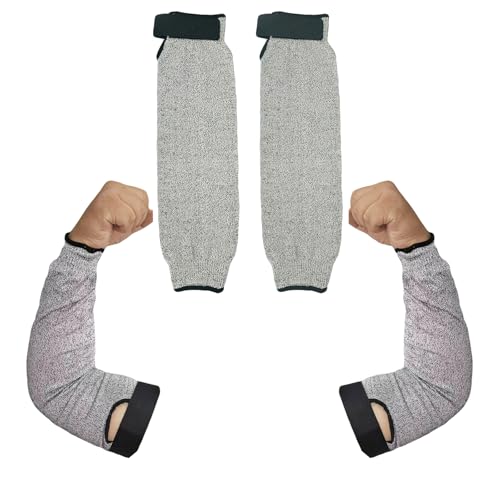 Cut Resistant Farmers Sleeves, Arm Burn Protection Sleeve for Thin Skin and Bruising, Arm Guards for Men Women - color: Without Thumb Hole