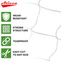 ATICCA 5x350 FT Heavy Duty Trellis Netting, 6-Inch Mesh, White Polyester - size: 5x350ft Polyester Trellis Netting