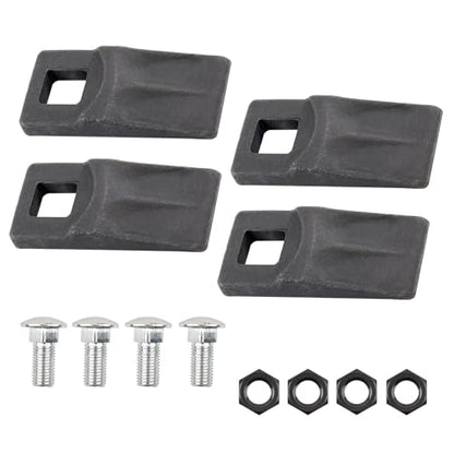 Auger Teeth Cutting Edge Replacement for 3 Point Post Hole Digger (4 Pack)