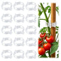 LOOHOI 100Pcs Tomato Clips for Climbing Plants Trellis Plant Support Clips - color: Translucent