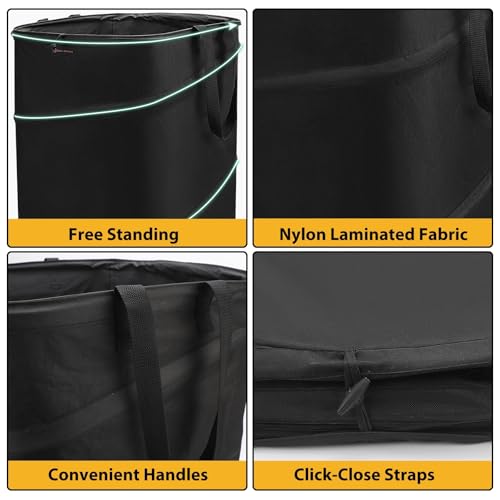 19 Gallon Square Collapsible Yard Waste Bin
