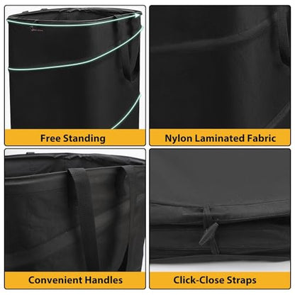 19 Gallon Square Collapsible Yard Waste Bin