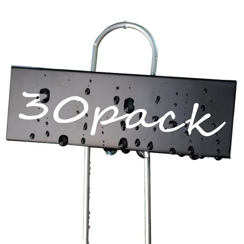 Plant Labels Metal Garden Plant Markers Flower Label Weatherproof Stake Tag Garden Plant Tags with Pen for Seedling Nursery Flower Herb Vegetable Greenhouse(30 Pack) (Black) - color: Black-2.5 Inch Width