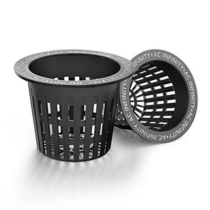 AC Infinity Net Cups 4-Inch, Heavy Duty Garden Slotted Net Pots - size: 4"