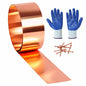 Copper Flashing Roll - 99.95% Pure, 20 Gauge, 0.8mm Thick, 4" Width x 8 FT Length - ASTM B152M Copper Sheet - Contractors & DIY Projects - size: 20 Ga, 4" Width x 8 FT