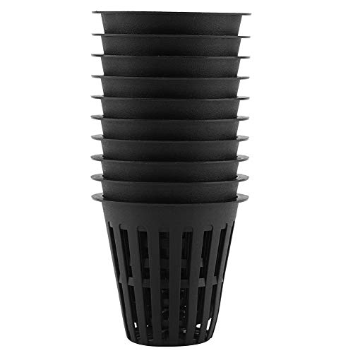 Joyzan Net Cup Pots, Hydroponic Plastic Slotted Cups Plant Nursery 2.16in