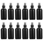 PATIKIL 4oz Glass Spray Bottles, 12pcs Nozzle Leak Proof Empty Water Mist Stream Sprayer for Cleaning Solutions Plants Hair, Black - color: Black, size: 4oz