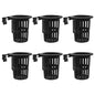 6 Pack Aquarium Plant Holder Wall Mounted Hydroponic Basket for Fish Tank Aquatic Plants Pond Plants Vertical Gardening Plastic Mesh Net Pot 3.93 X 3.54 X 2.36 in