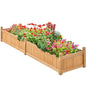 Yaheetech 90.5" Wooden Raised Garden Bed Rectangular Planter Box, 1Pcs - size: 90.5'' x 23'' x 16'' (LxWxH)