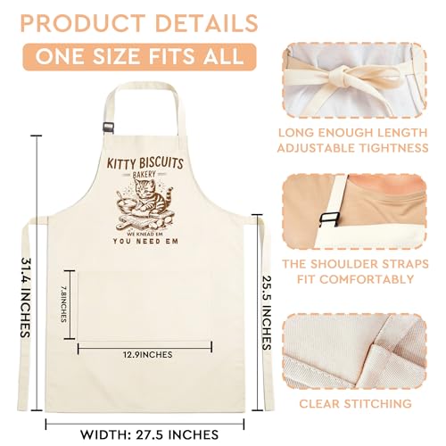Sourdough Apron Gifts for Bakers, Adjustable Apron, Gifts for Bread Bakers, Perfect for Baking Cooking - color: Style-4
