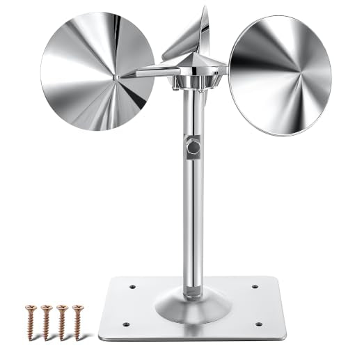 1 Pack Reflective Spinning Bird Deterrent, Heavy Aluminum Wind Repeller