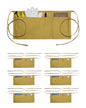 Canvas Work Waist Apron with 3 Pocket - color: 7 Pack Brown Apron Bulk