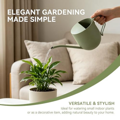 White Watering Can 30oz Stainless Steel for Indoor Plants - color: White 30oz