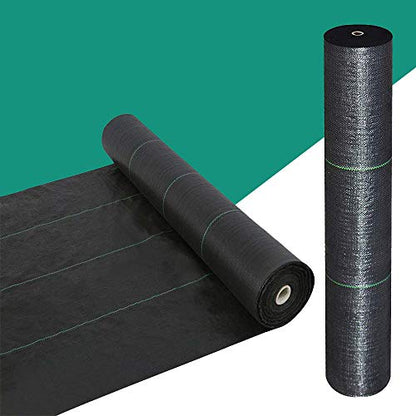 5FTx300FT Weed Barrier Landscape Fabric Heavy Duty 5oz Pro Ground Cover Mat - size: 5oz-5ftx300ft