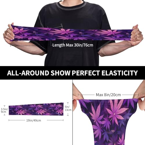 Marijuana Arm Sleeves Cannabis Weed Gardening Sleeves for Women Men - color: Marijuana 062