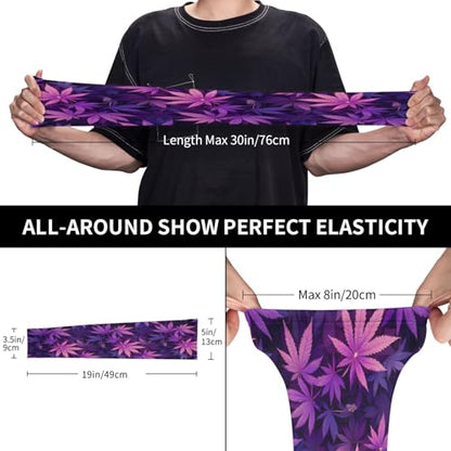 Marijuana Arm Sleeves Cannabis Weed Gardening Sleeves for Women Men - color: Marijuana 062