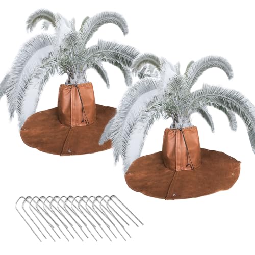 2 Pack Winter Protection Bag for Palm Trees Root – Thermal with Drawstring