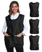 Xeoxarel Unisex Cobbler Apron with 3 Deep Pockets, Smock Vest Apron - color: 3 Pack - Black