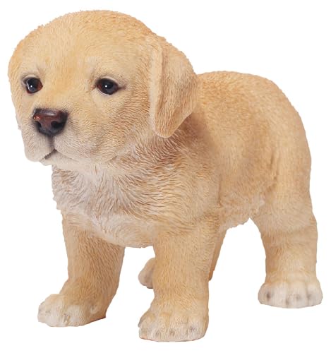Cute Resin Animal Garden Statue – Adorable Dog & Cat Figurine for Outdoor Yard, Lawn, Patio Decoration & Home Decor (1, Labrador Retriever Standing)