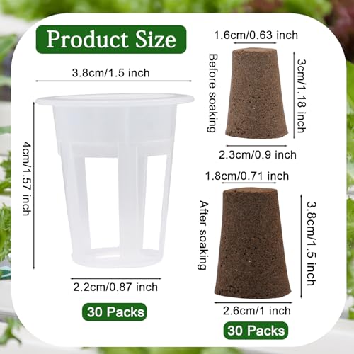 62 PCS Hydroponic Seed Growing System Kit