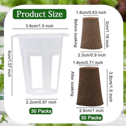 62 PCS Hydroponic Seed Growing System Kit