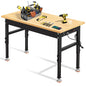 Antifir 48 * 20'' Adjustable Workbench, Heavy Duty Workstation - size: Socket|Rubber Pad|48"