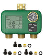 MOES 3 Zone Water Timer, Brass Fittings, Sequential Watering, No Wi-Fi - style: 3 Zones (3 Outlets)