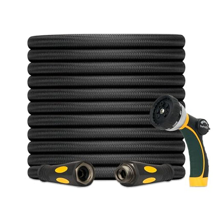 TheFitLife Garden Hose 100 ft - Heavy Duty 100ft Non-Expandable Long Water Hose, No Kinking, Lightweight, Full Property Coverage Without Compromise, 1/2 id x 100 Feet - size: 100ft