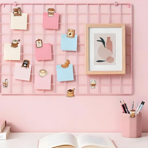 MAYJOYDIY 24Pcs 12 Styles Coffee Acrylic Chip Clips Coffee Bean Cup Bag Sealer Sealing Closures Funny Bag Clips for Food Storage Airtight Seal Grip - color: Coffee