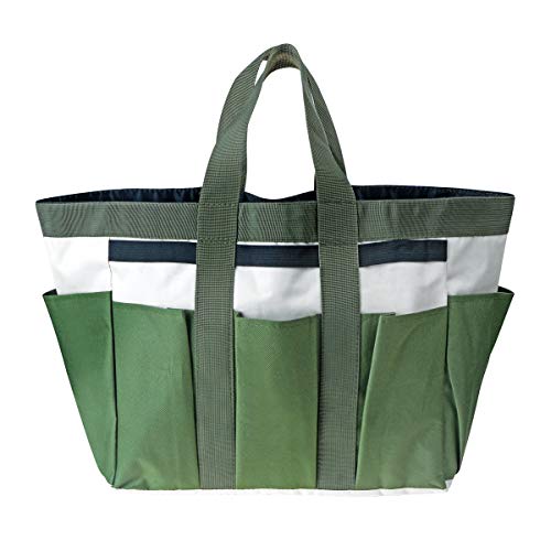 Garden Tool Bag with Pockets Canvas Heavy-duty Large Garden Plant Tool Organizer Bag Carrier Gardening Storage Tote
