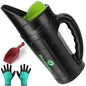 Hand Spreader Shaker, Multiple Adjustable Opening Sizes for All Purpose for Grass Seed, Fertilizer & Earth Food, Snow Salt, Ice and Snow Melt - Up to 80 Oz