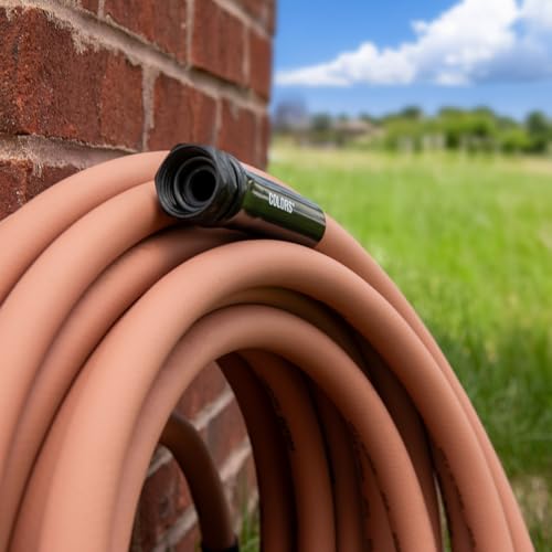 Flexzilla Colors Lead-In Garden Hose 5/8in. x 5ft., Lightweight All-Weather Water Hose, Durable and Flexible, Leak-Free Connections, Red Clay - color: Red Clay, size: 5ft, style: Standard Grip