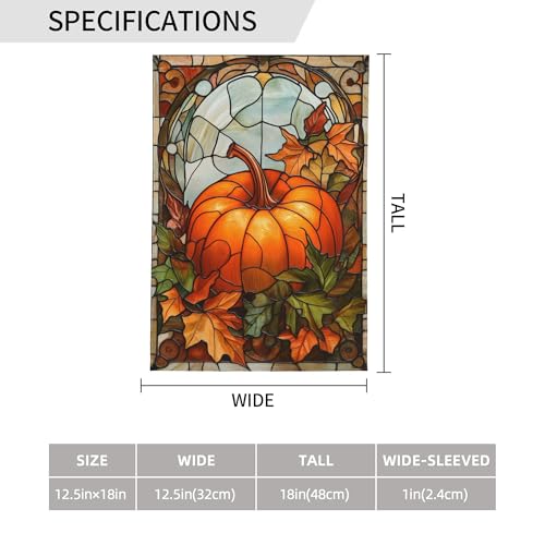 Pumpkin Fall Garden Flag 12x18 In Double Sided Yard Flags Lawn Sign Decor No Flagstand - color: Pumpk Fall