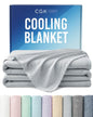 Cooling Blanket for Hot Sleepers - Cold Blanket Throw - Light Grey, 50 x 60 - color: 01 - Light Grey, size: Throw (50" x 60")