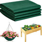 63×114 Inch Raised Garden Bed Liner, Heavy Duty Green Planter Fabric Liner - color: Green