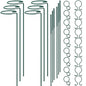 Plant Stake Support, Adjustable Height 12" or 24" for Garden Support Stake - size: 24inch