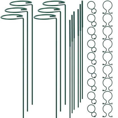 Plant Stake Support, Adjustable Height 12" or 24" for Garden Support Stake - size: 24inch