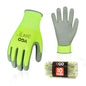 Vgo... 10Pairs PU Coated Safety Work Gloves,Gardening Gloves (PU2103,L) - color: Yellow, size: Large