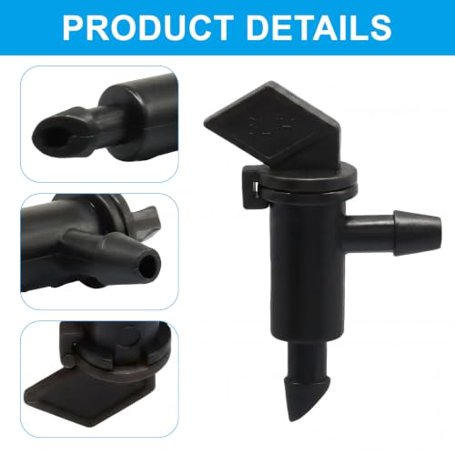 60 Pack Garden Flag Irrigation Dripper, Black, 1 GPH - color: Black