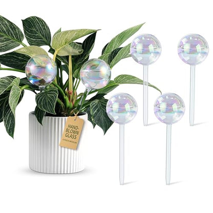 Soilagua Rainbow Plant Watering Globes, Extra-Thick Glass, 6 Pack - size: Regular – 6 Pack
