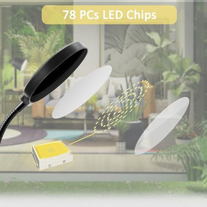Grow Lights for Indoor Plants, 15W Sunlike Full Spectrum LED Plant Lights - color: Yellow-15W-S