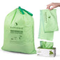 SUPERBIO 8 Gallon Compostable Drawstring Kitchen Waste Bags - style: 8 gallon,30 count
