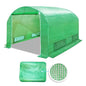 YardGrow Greenhouse Replacement Cover Larger Walk in Outdoor Plant Gardening Greenhouse (Frame Does NOT Included) (Green, 10'x7'x6') - color: Green, 10'x7'x6'