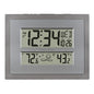 La Crosse Technology 512-85937 Gray Atomic Digital Clock with Temperature - size: Medium